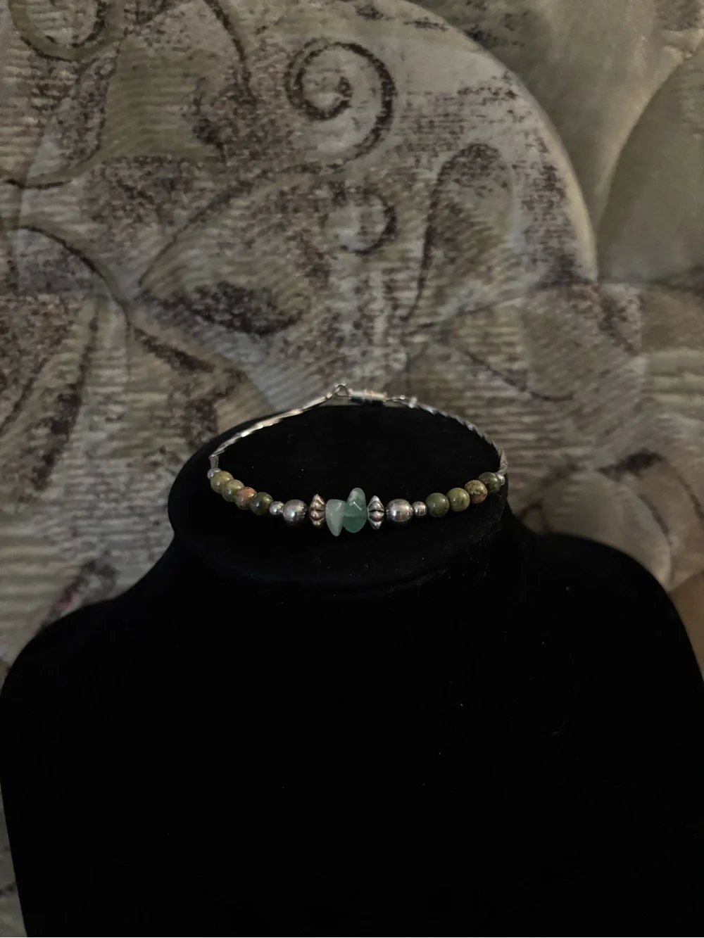 925 Sterling Silver Vintage Multi-Stone Bracelet - 6.75 inches